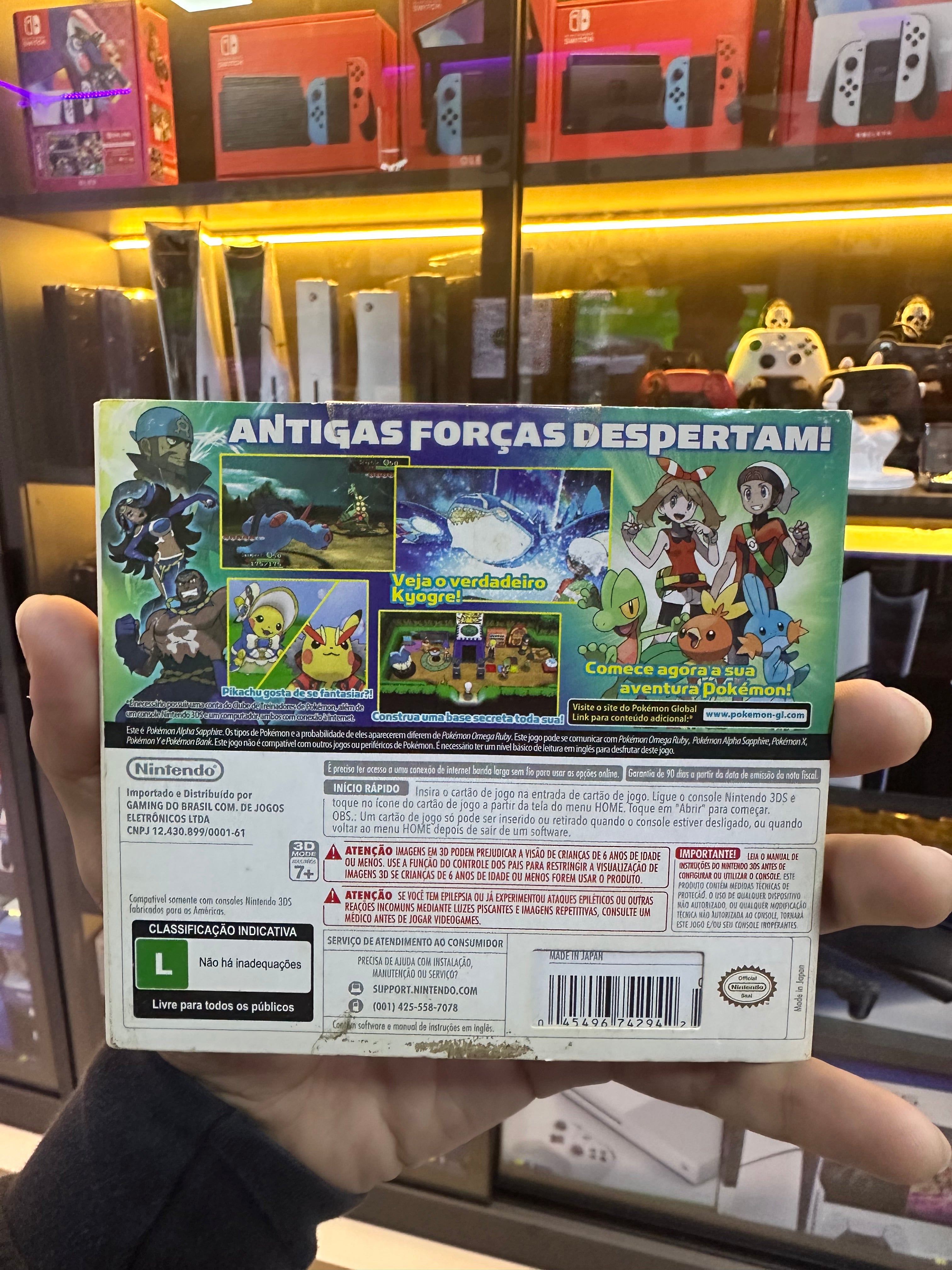 Pokemon Alpha Sapphire 3Ds (Seminovo)