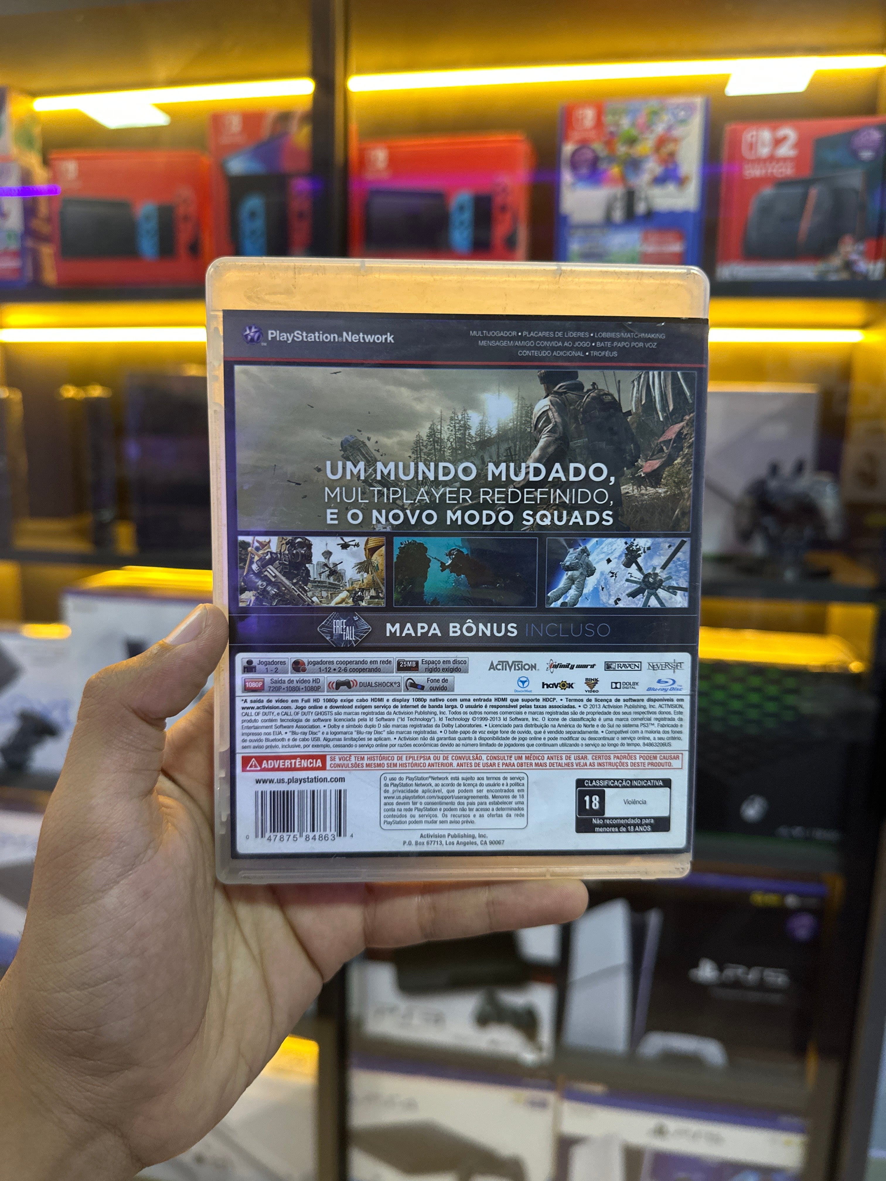 Jogo Call of Duty: Ghosts - PS3 (semi novo )
