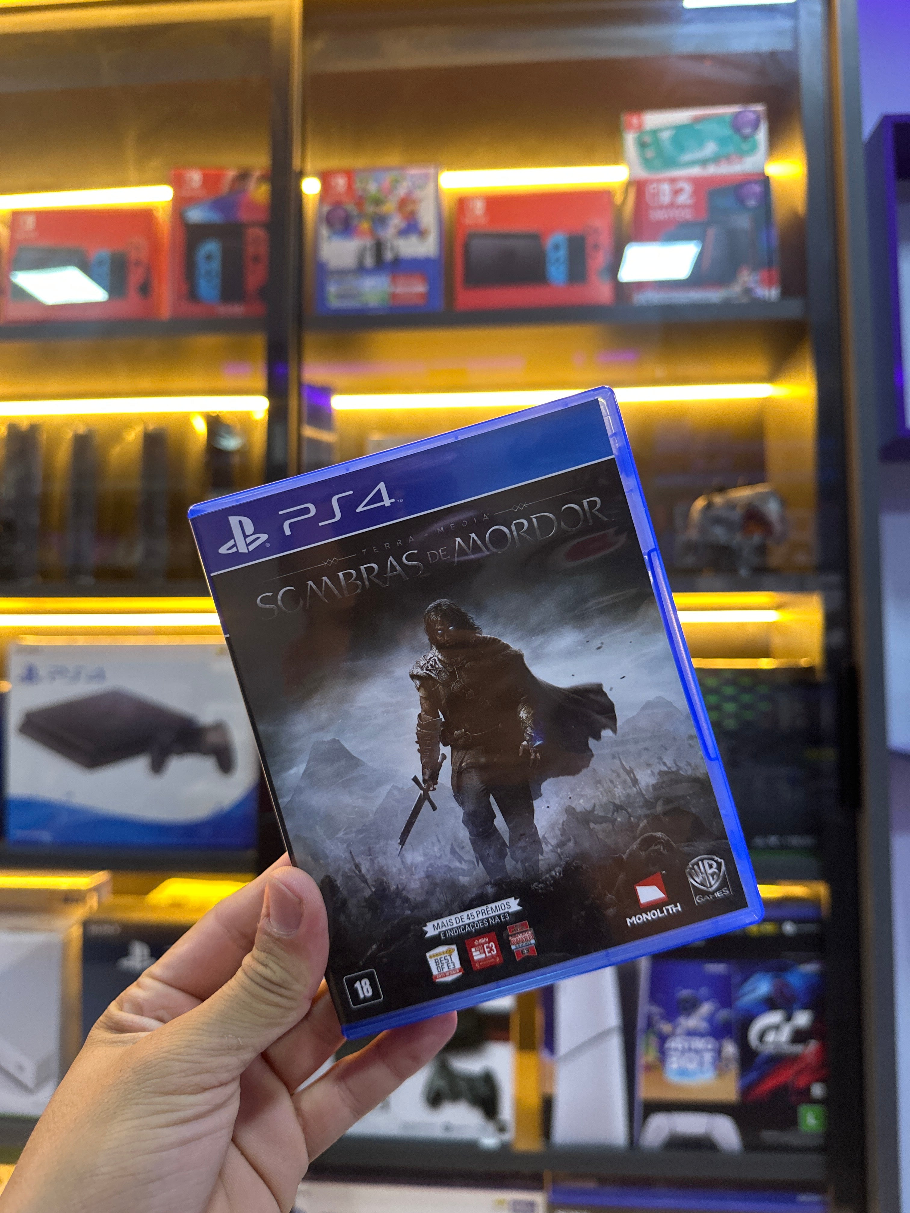 Sombras De Mordor / Ps4 Mídia Física