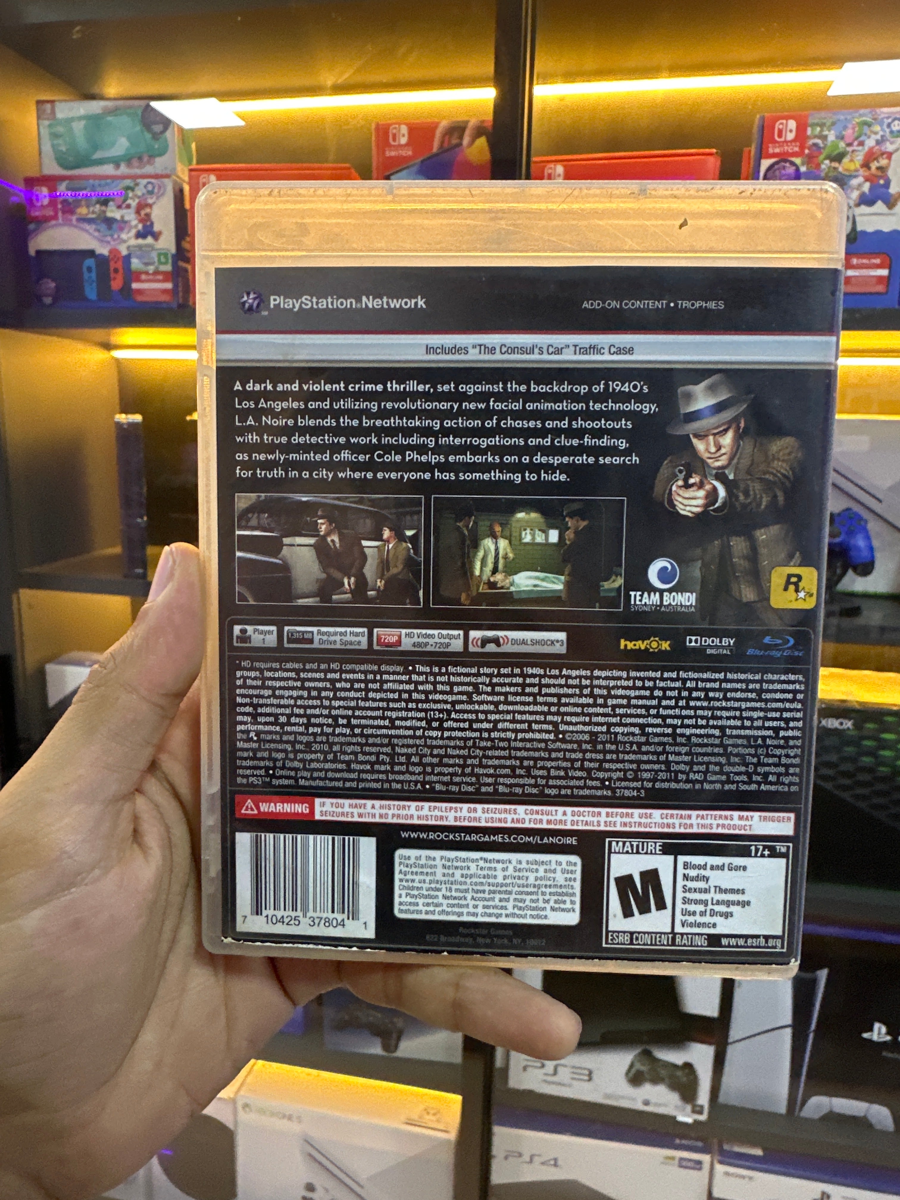 L.A. Noire Standard Edition Ps3 (seminovo)