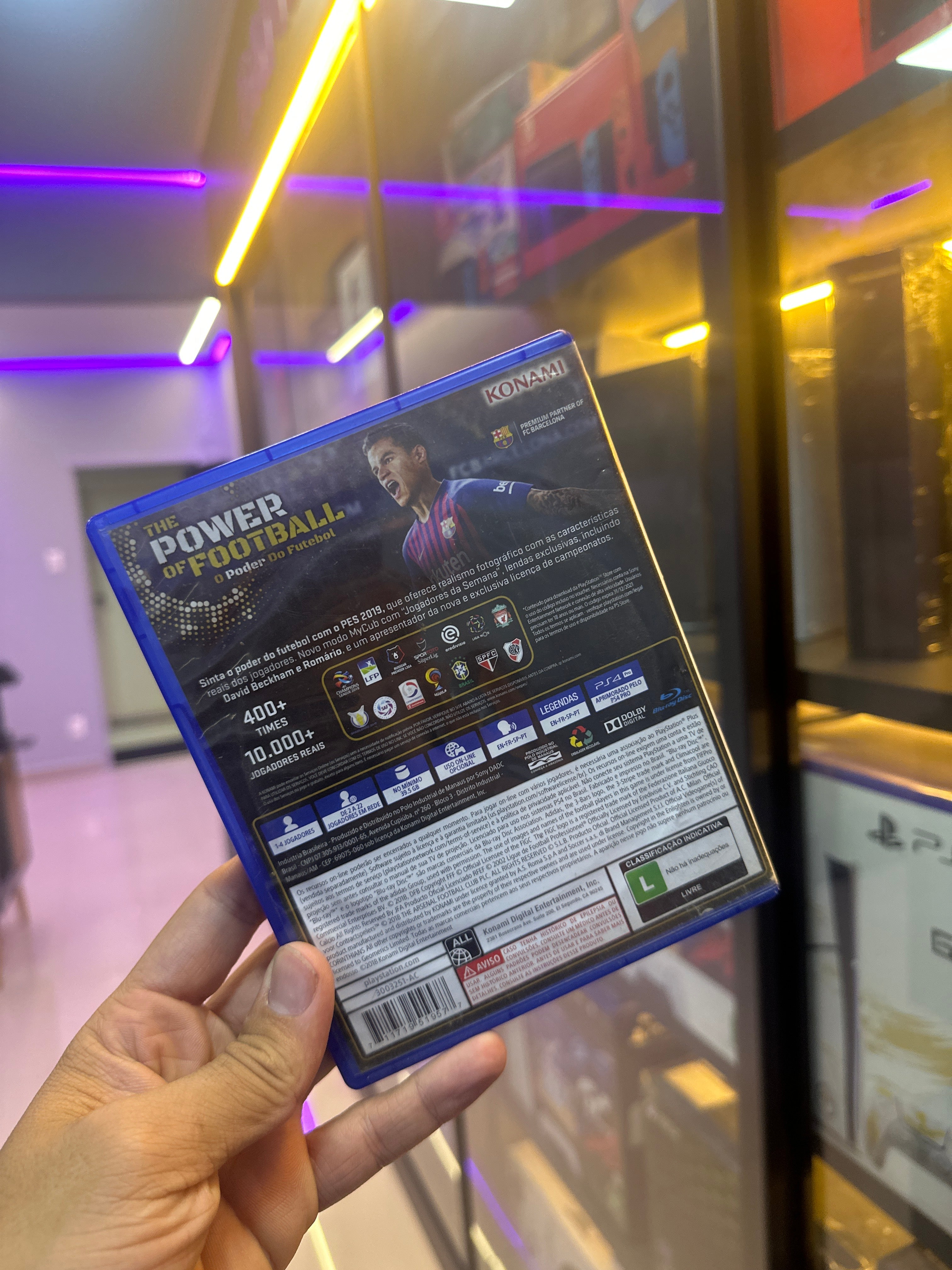 Jogo PES 2019 Mídia Física Konami Pro Evolution Soccer PS4 (semi novo)