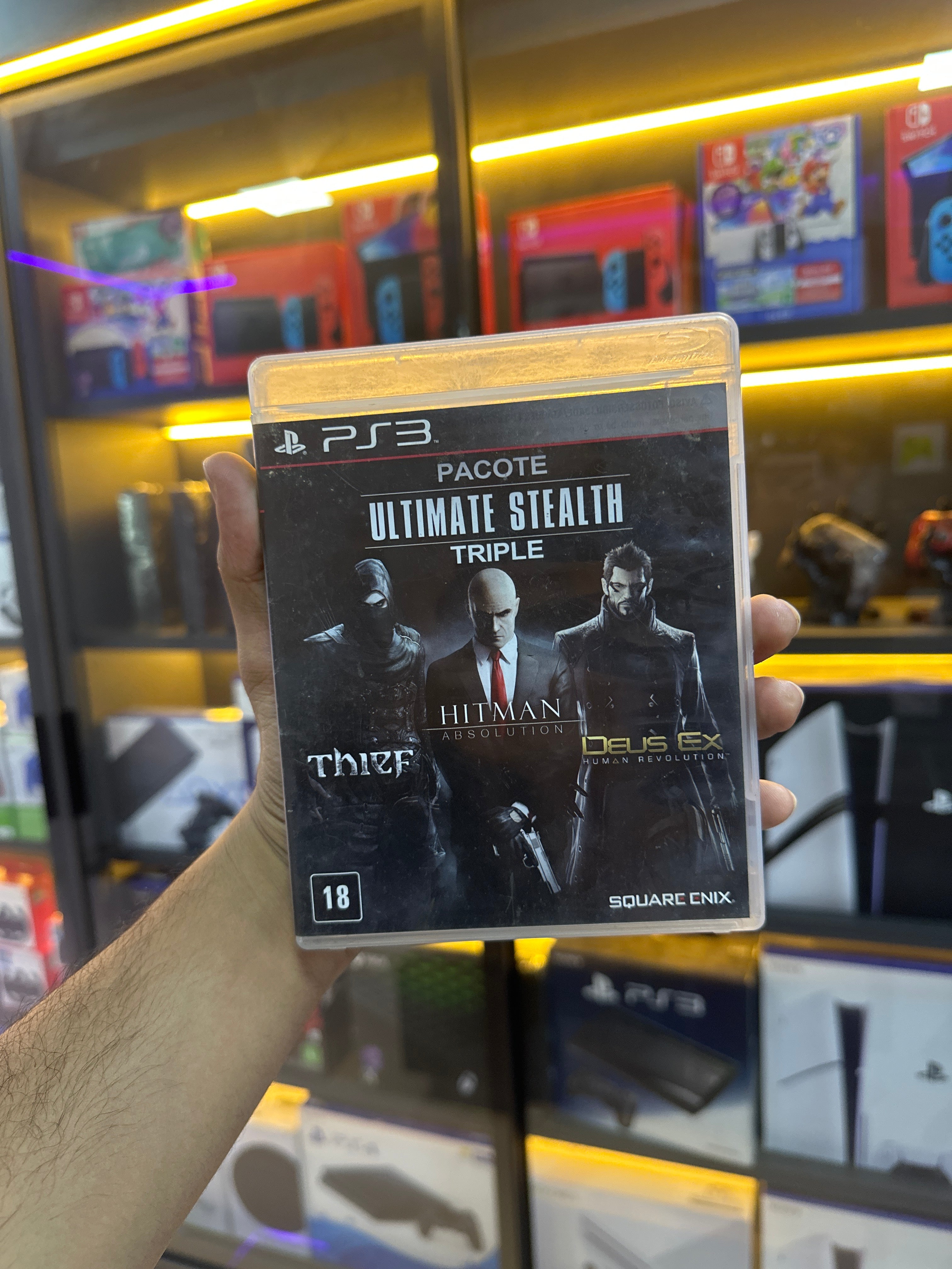 Pacote Ultimate Stealth: Thief + Hitman: Absolution + Deus Ex: Human Revolution - PS3 (seminovo)