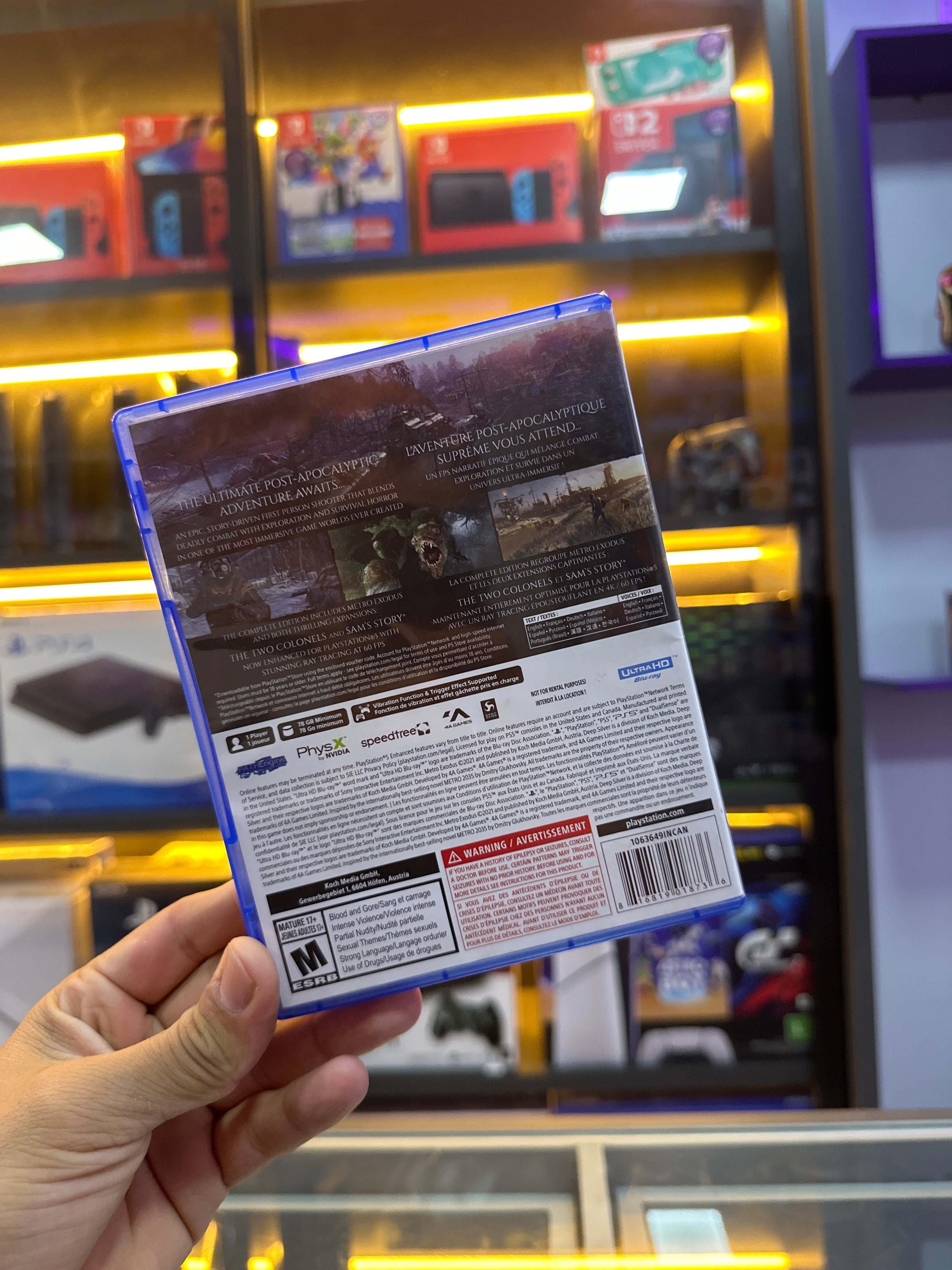 Metro Exodus Complete Edition Físico (seminovo)