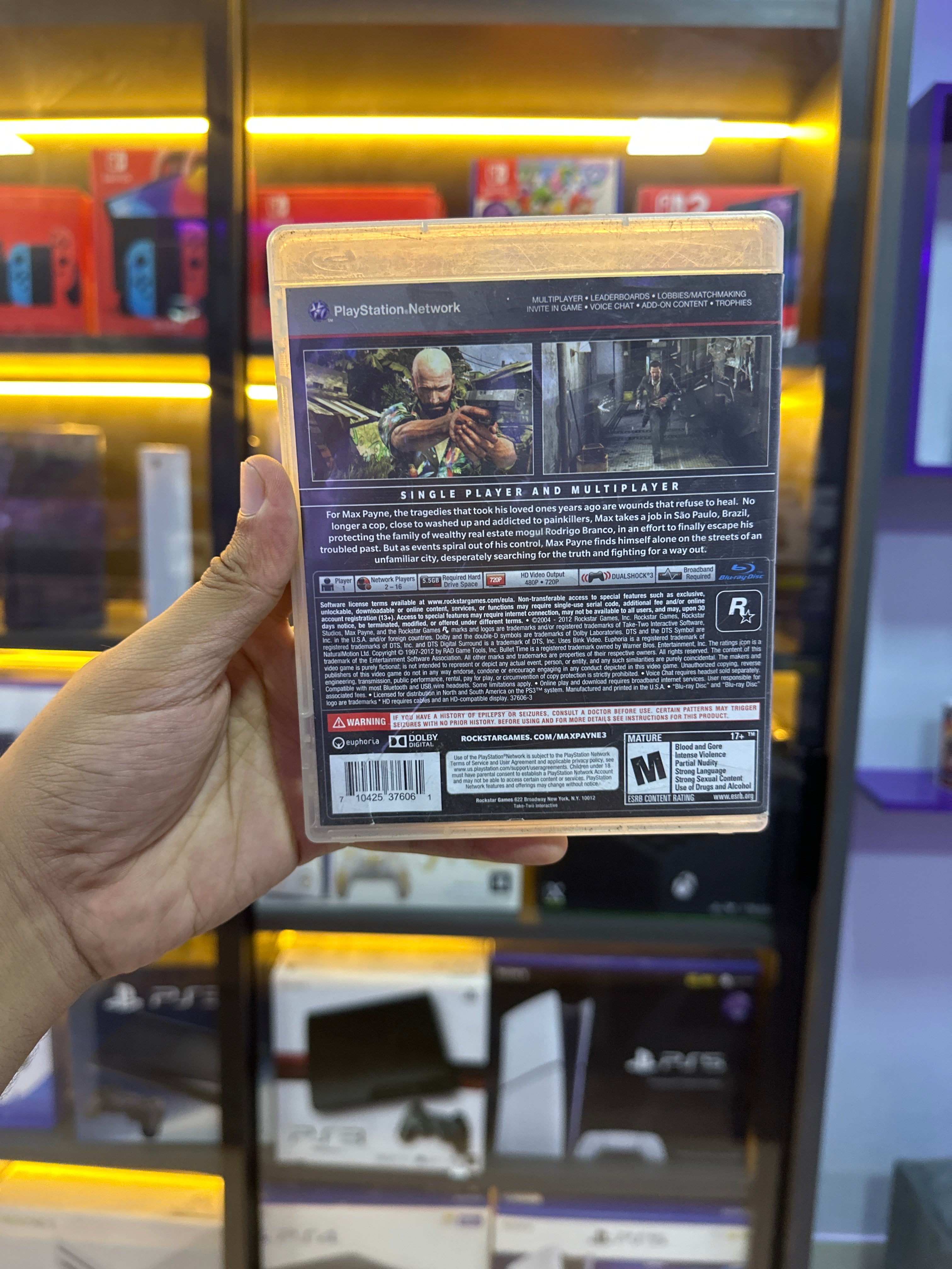 Jogo Max Payne 3 - PS3 (Semi novo)