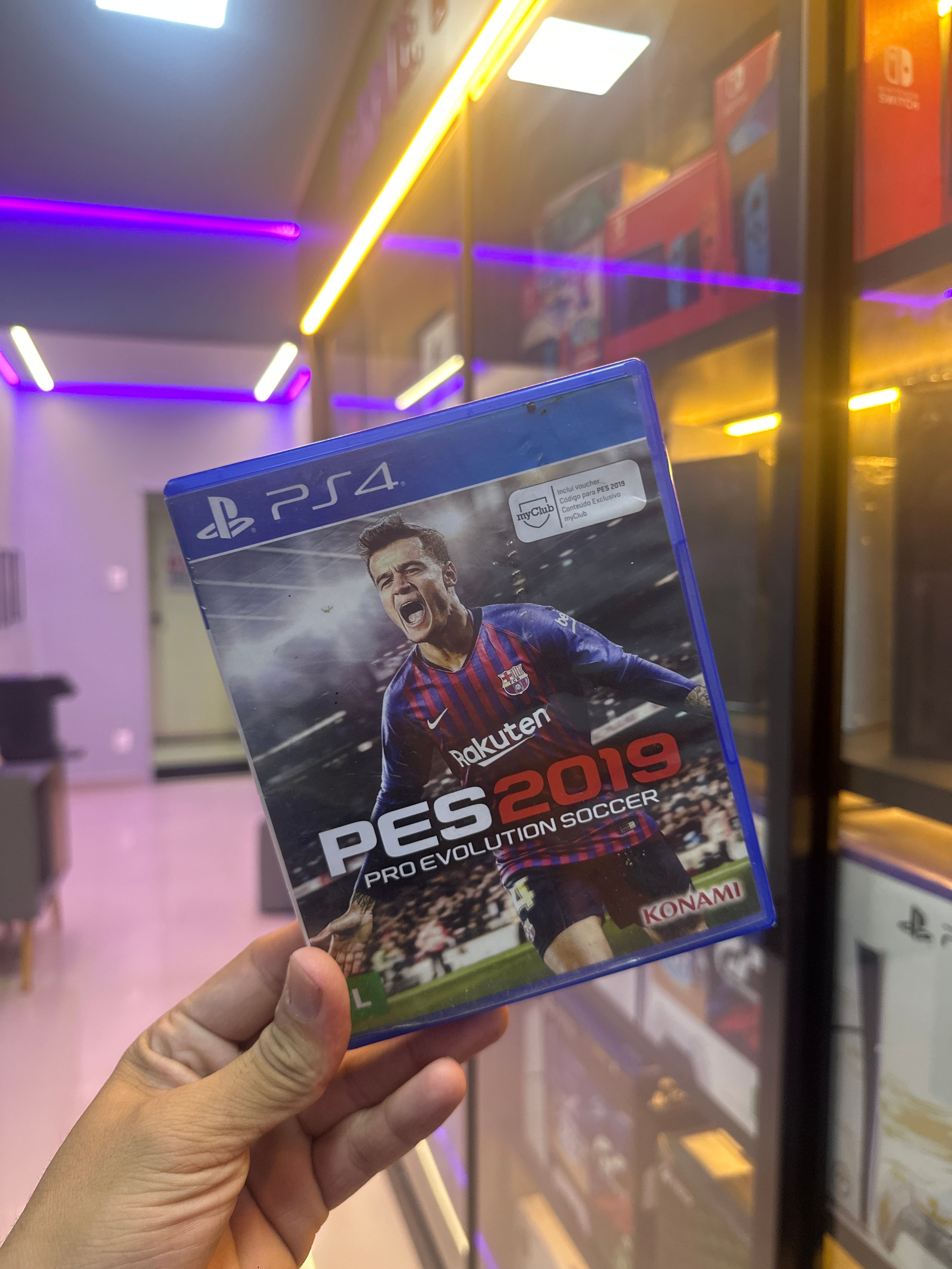 Jogo PES 2019 Mídia Física Konami Pro Evolution Soccer PS4 (semi novo)