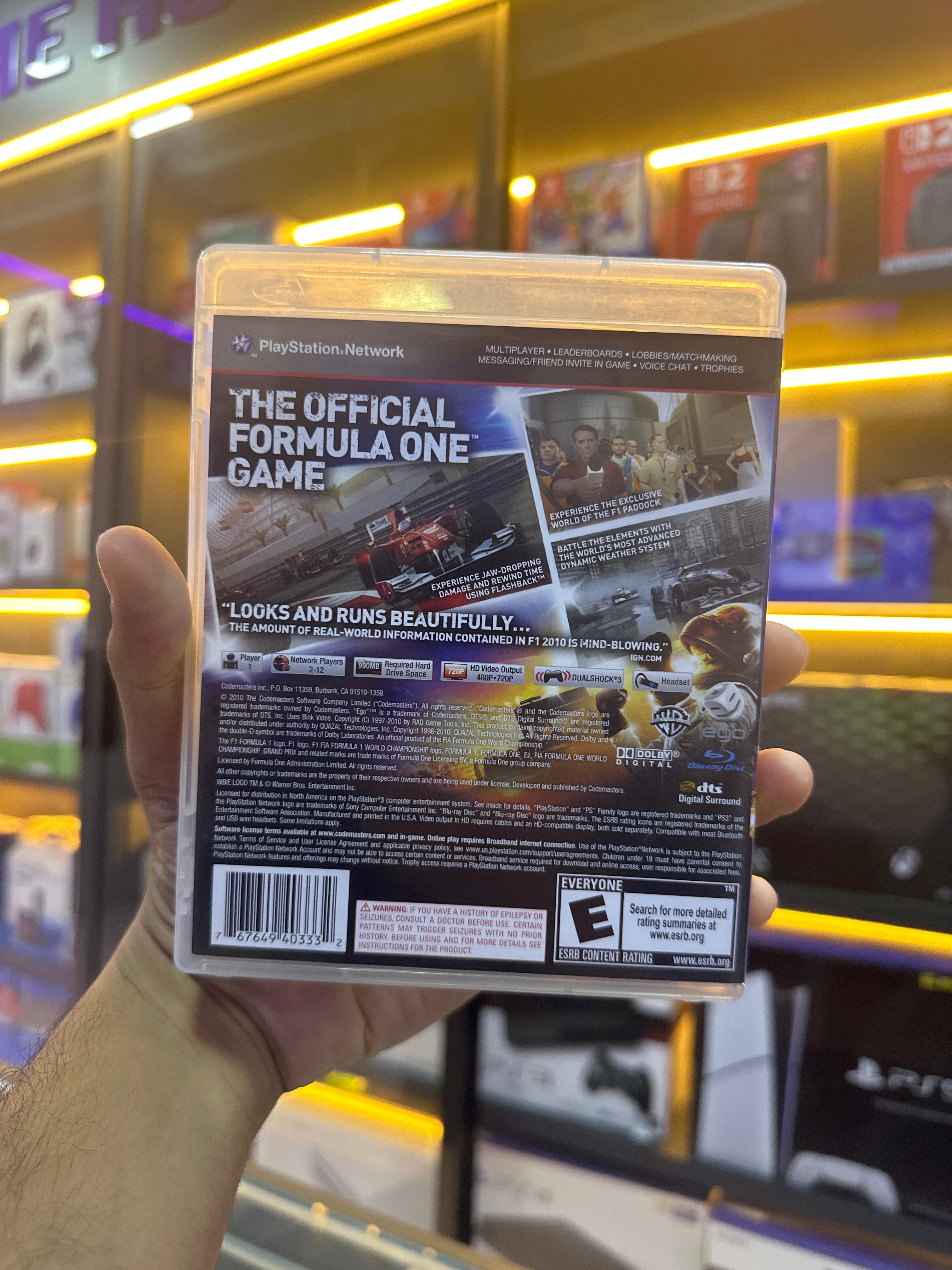 F1 2010 - Ps3 ( semi novo)
