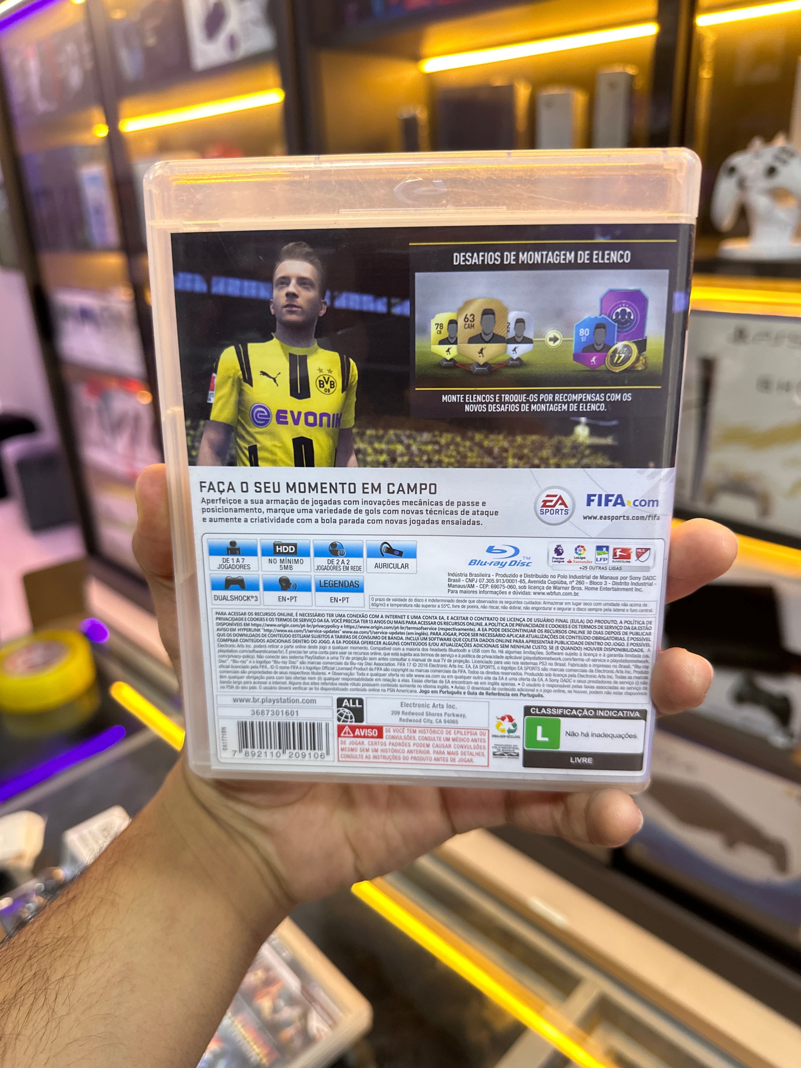 Fifa 17 Ps3 Midia Fisica Original (semi novo)