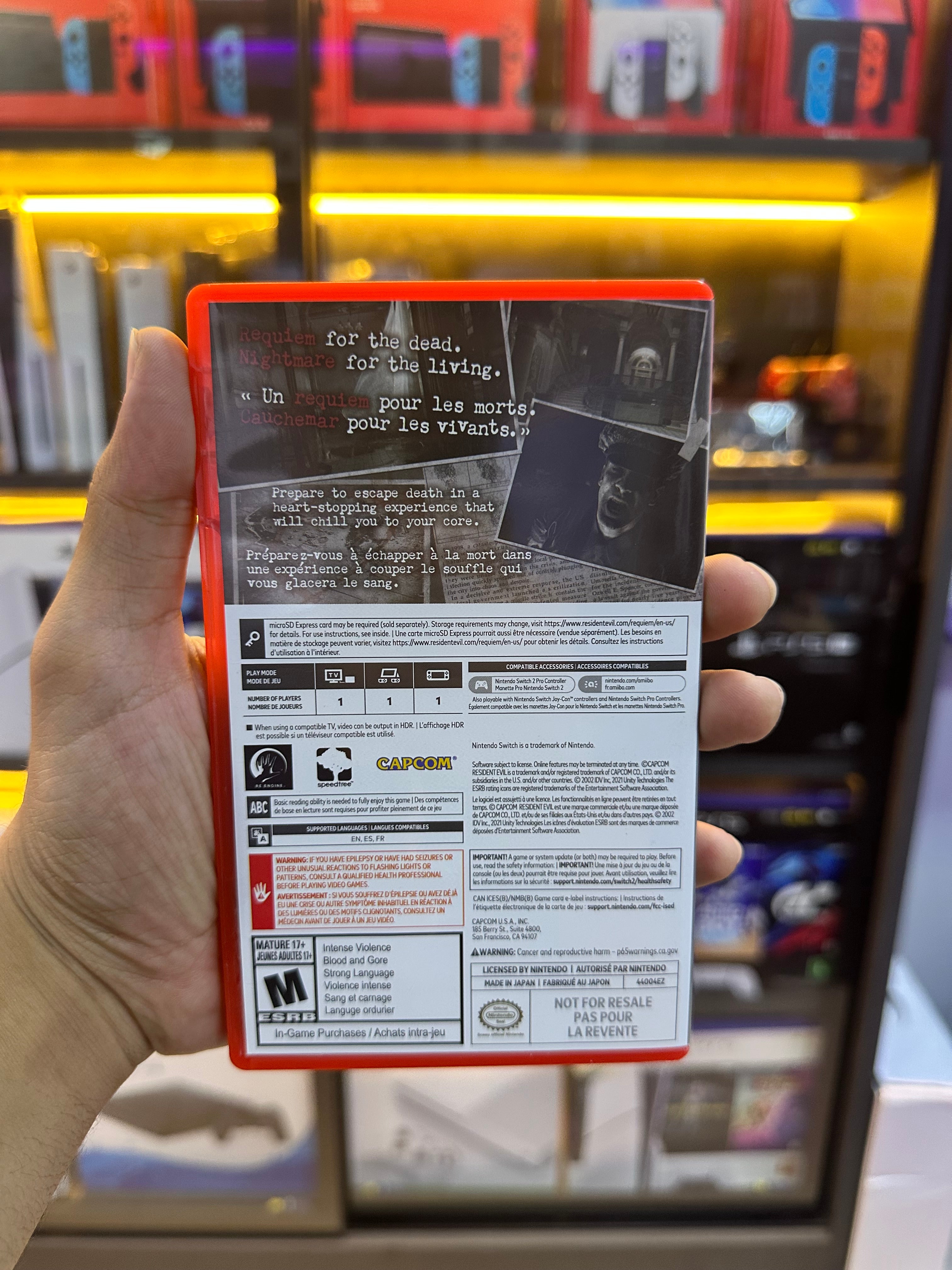 Resident Evil Requiem - Nintendo Switch 2 (semi novo)