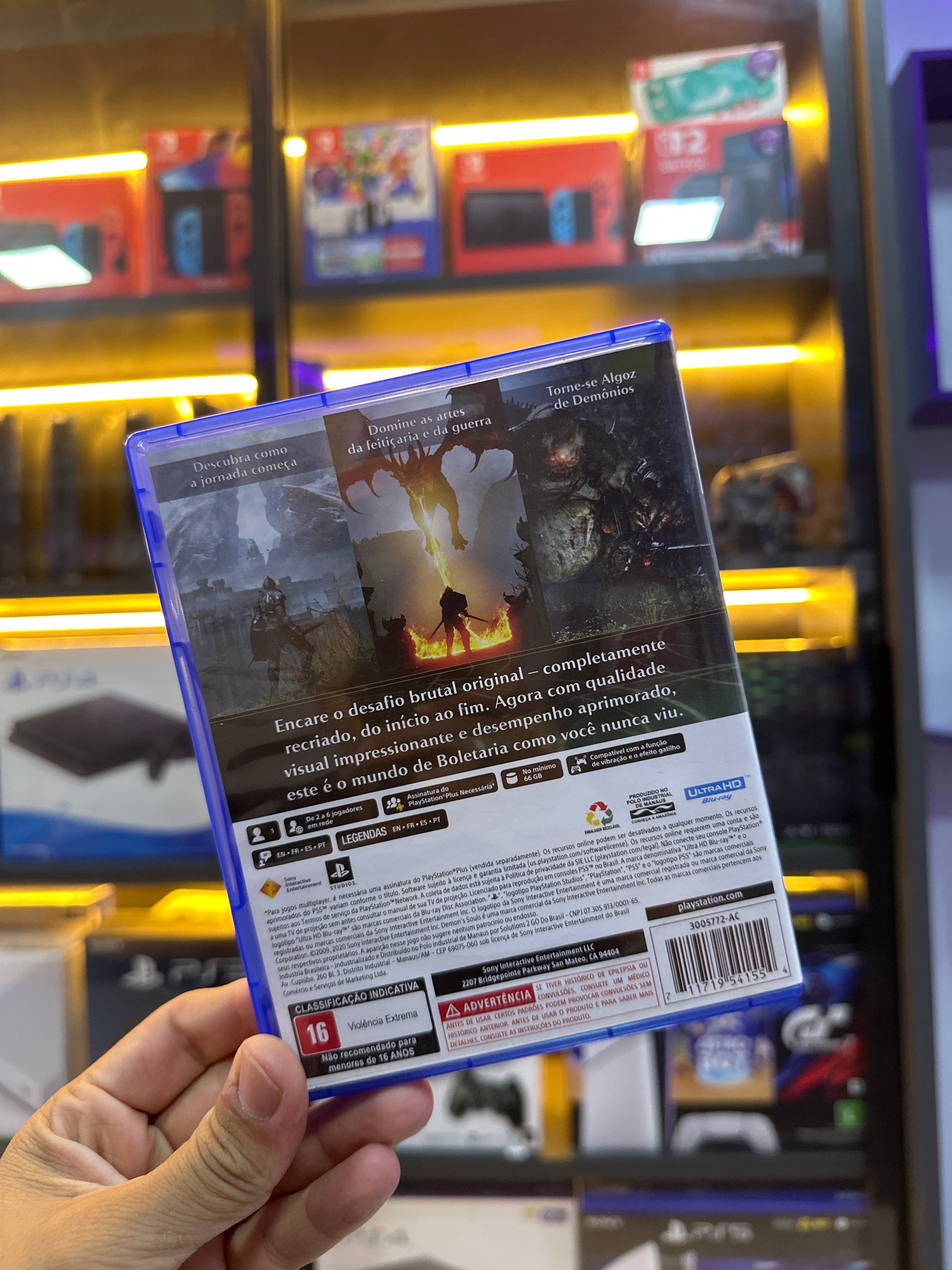 Jogo Demon's Souls Remake Standard Edition Físico Ps5 Sony (semi novo)