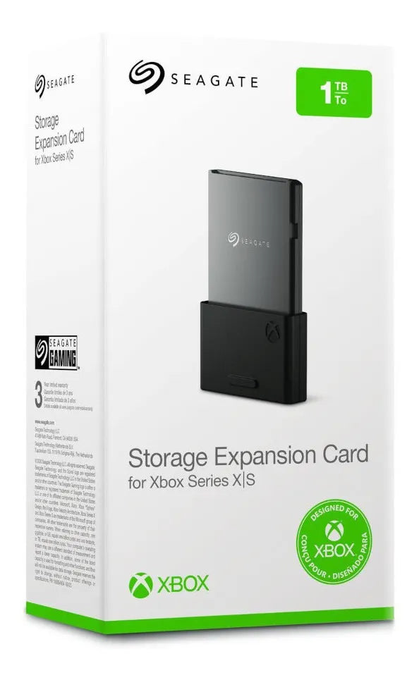 Ssd Seagate Para Xbox Series X/s Pcie Gen4x2 Nvme 1tb Cor Preto