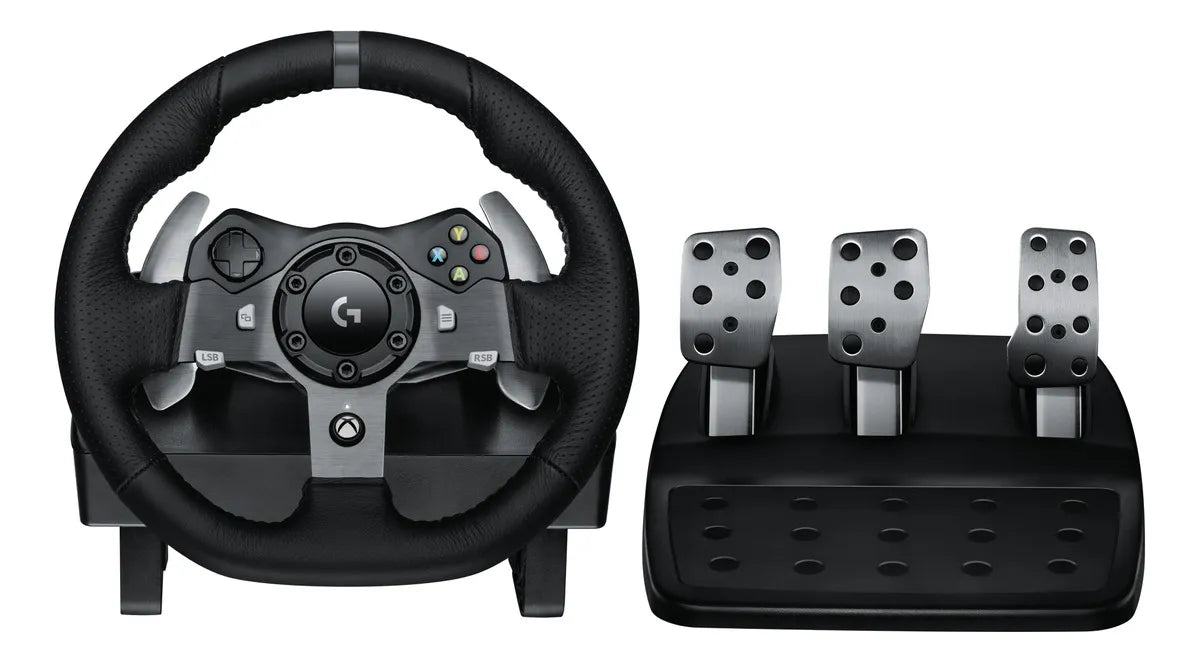 Volante gamer Logitech Driving Force G920 cor preto