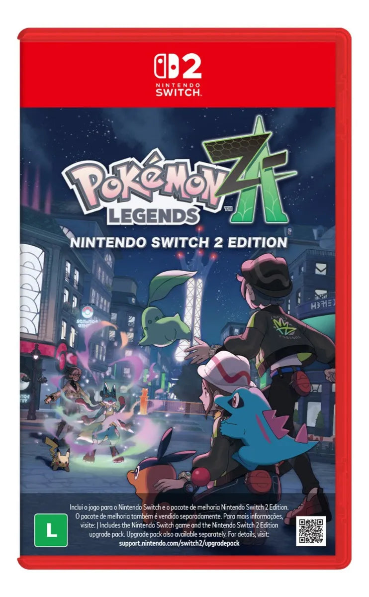 Pokemon Legends Z-A Nintendo Switch 2 Jogo Físico RPG