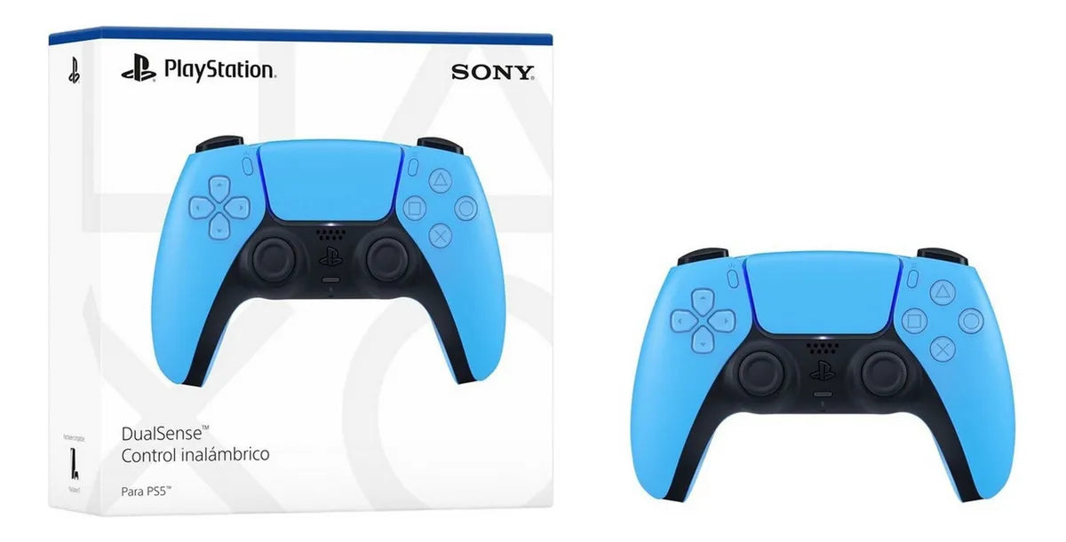 Controle DualSense Sem Fio PlayStation 5 Joystick Starlight Blue Sony CFI-ZCT1W