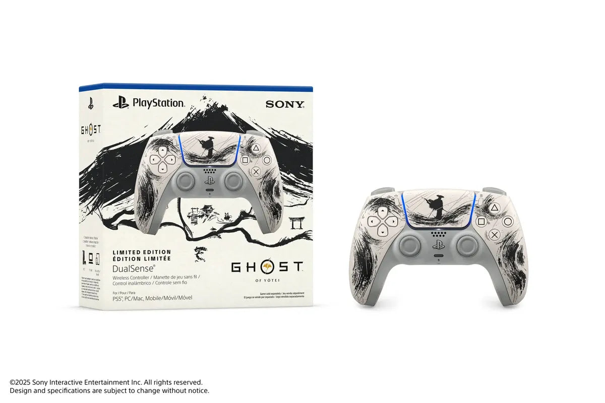 Controle Sem Fio Dualsense Edição Limitada Black Ghost Of Yotei Ps5