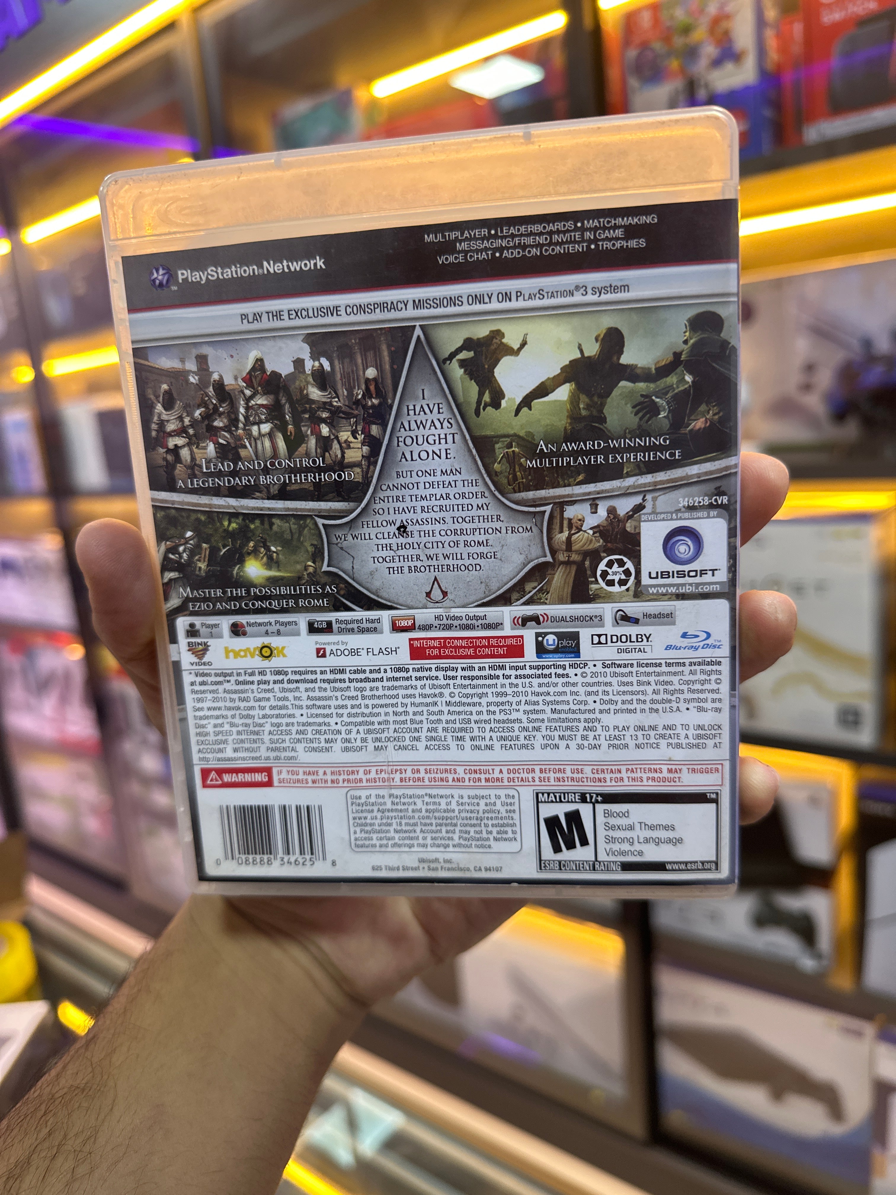 Jogo Assassin's Creed Brotherhood - Ps3 (semi novo)