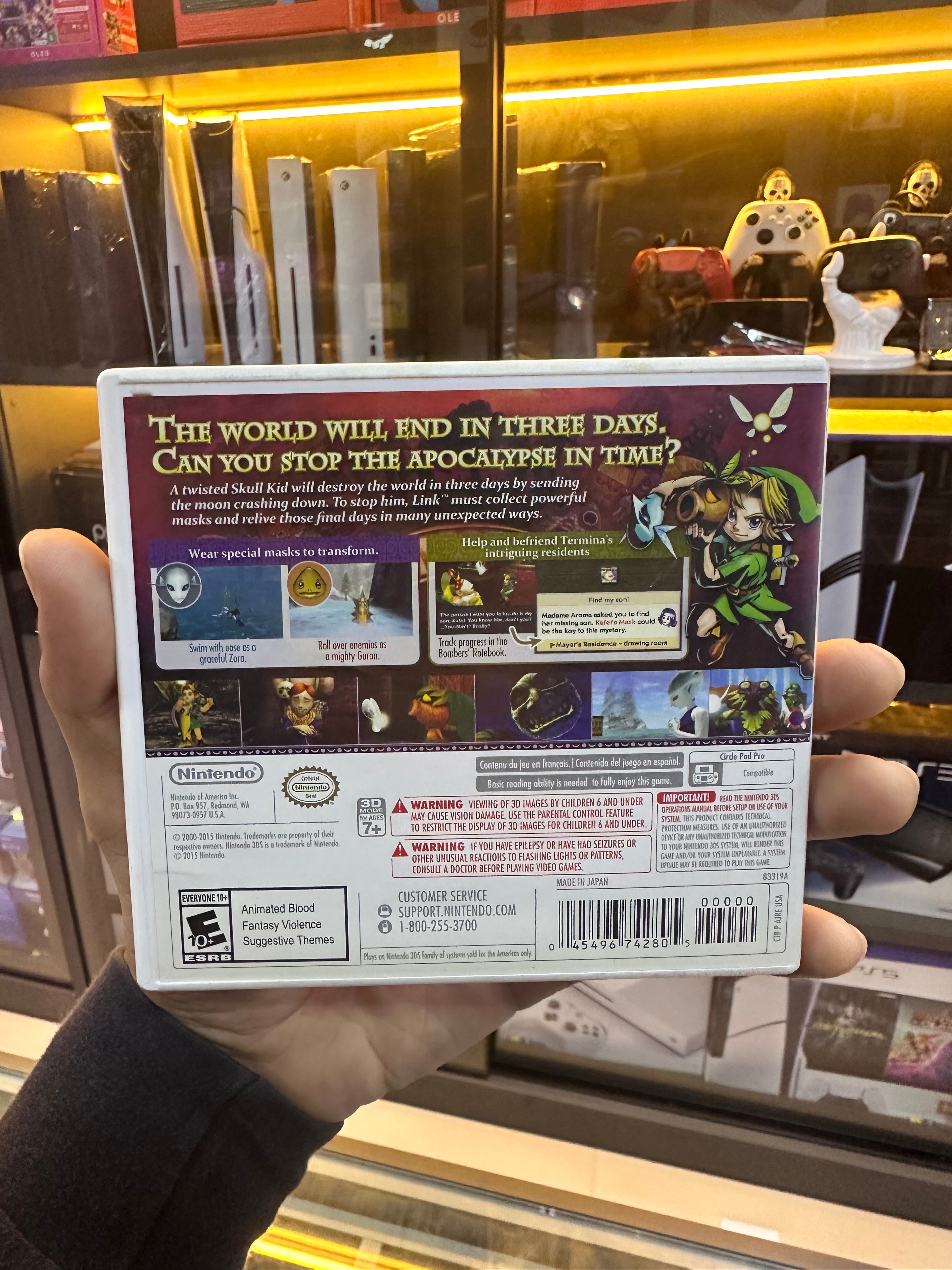 The Legend of Zelda: Majora's Mask 3D  (seminovo)