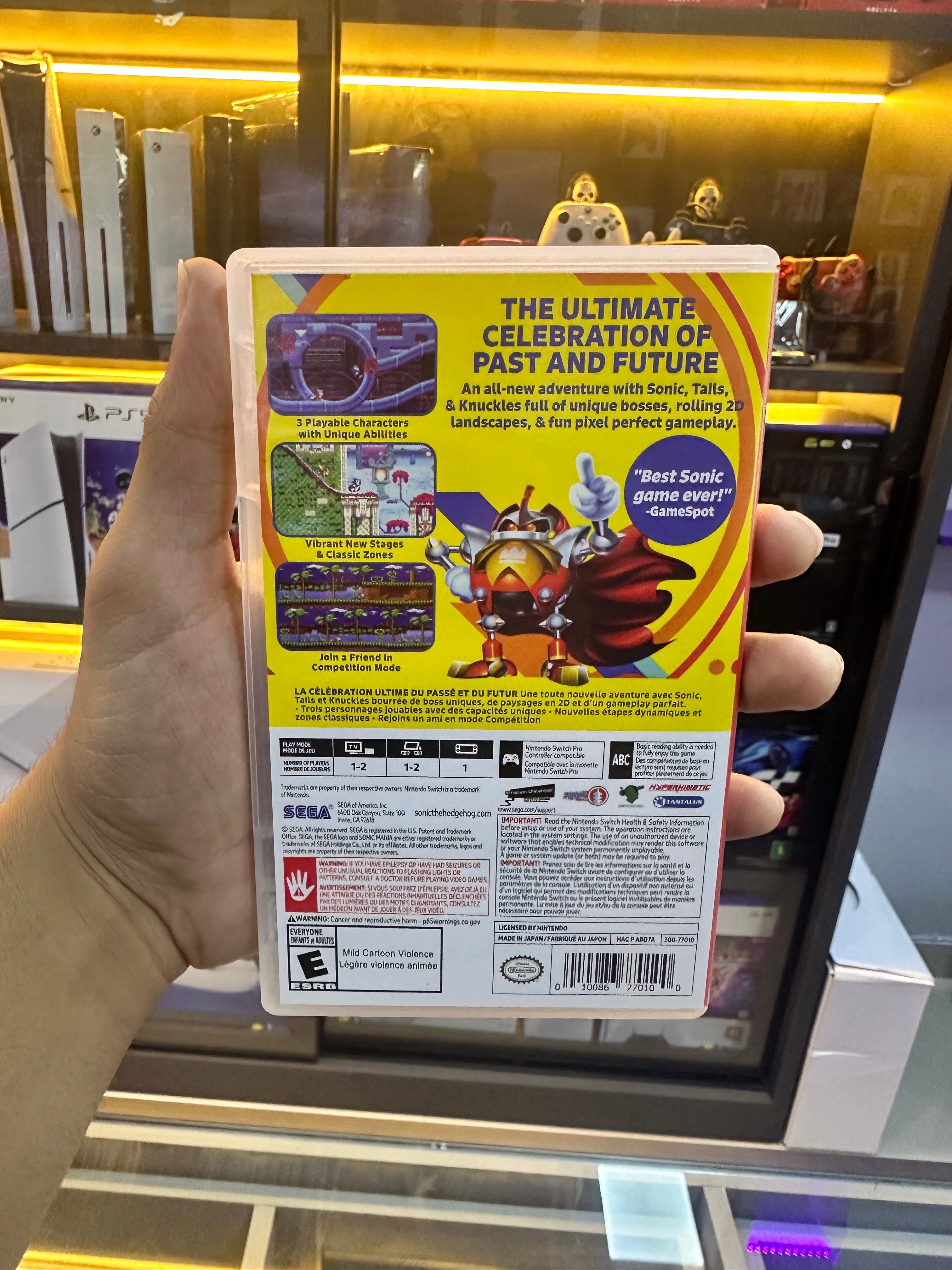 SONIC MANIA Nintendo Switch (seminovo)