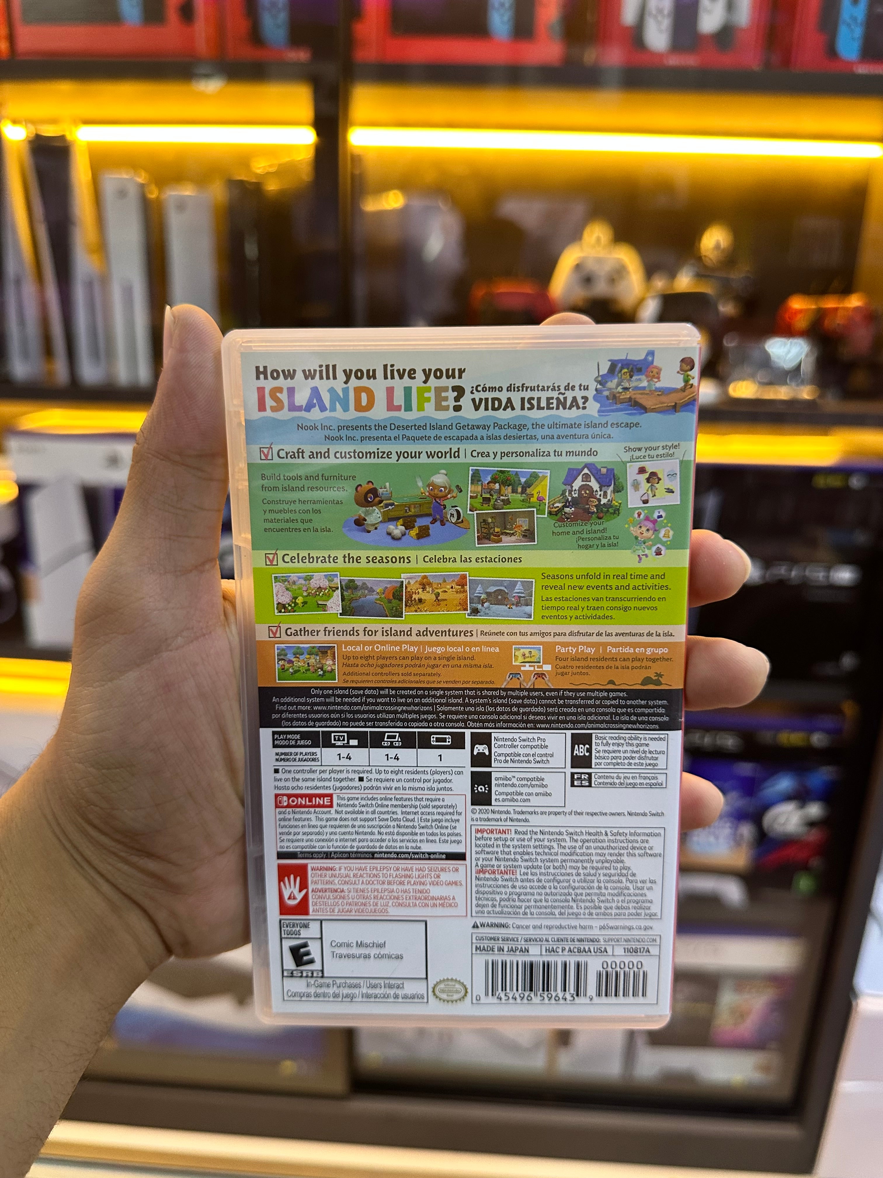 Jogo, Animal Crossing: New Horizons, Nintendo Switch (seminovo)