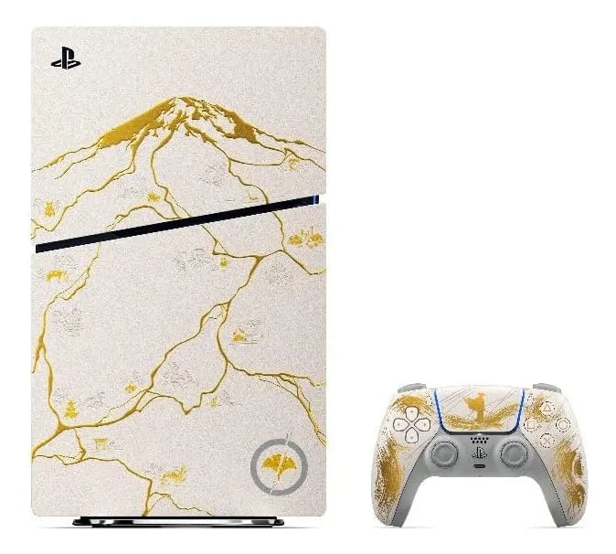 Sony Ps5 Slim Ssd 1tb Dourado Edição Ghost Of Yotei Ouro