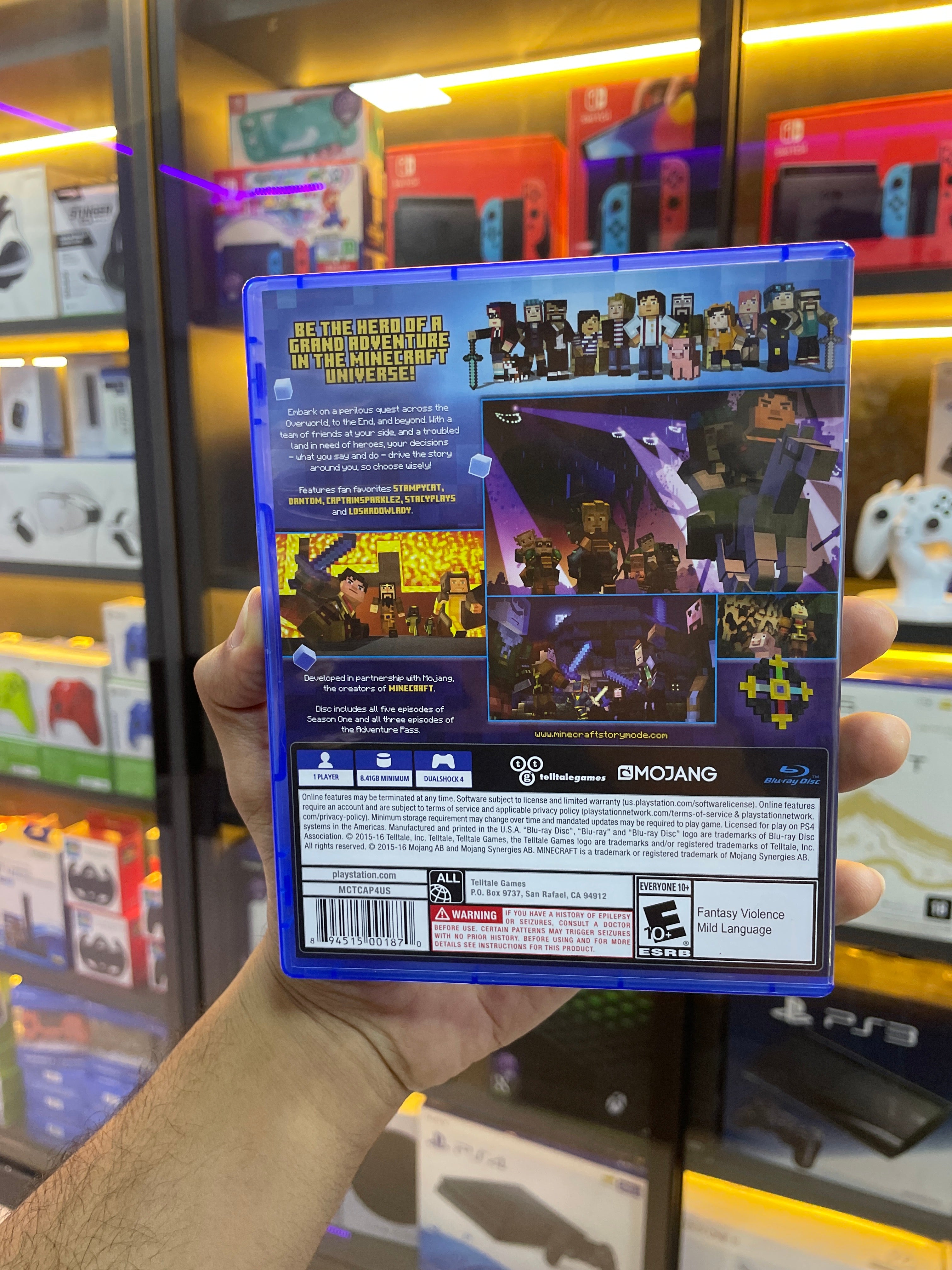 Jogo Minecraft: Story Mode (The Complete Adventure) - PS4 (Seminovo)