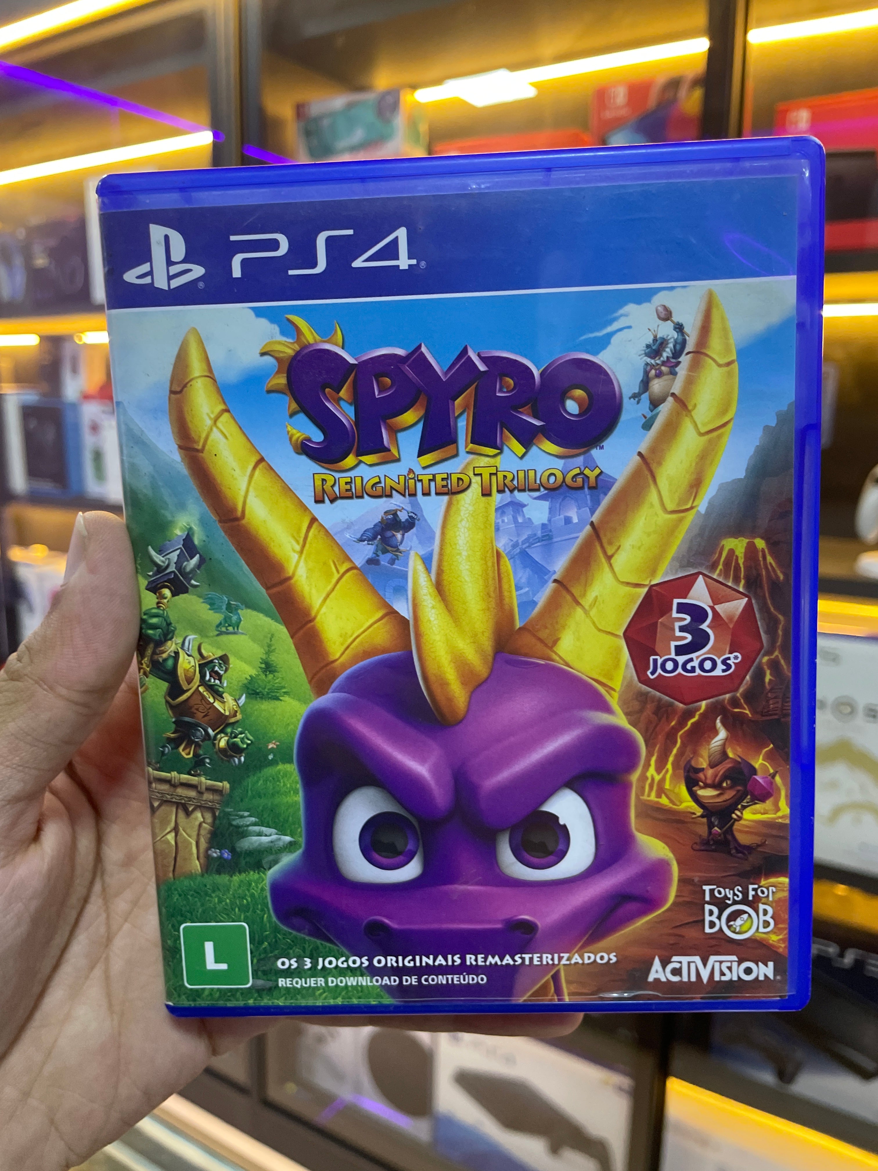 Spyro Reignited Trilogy Ps4 (Jogo Mídia Física) (Seminovo)