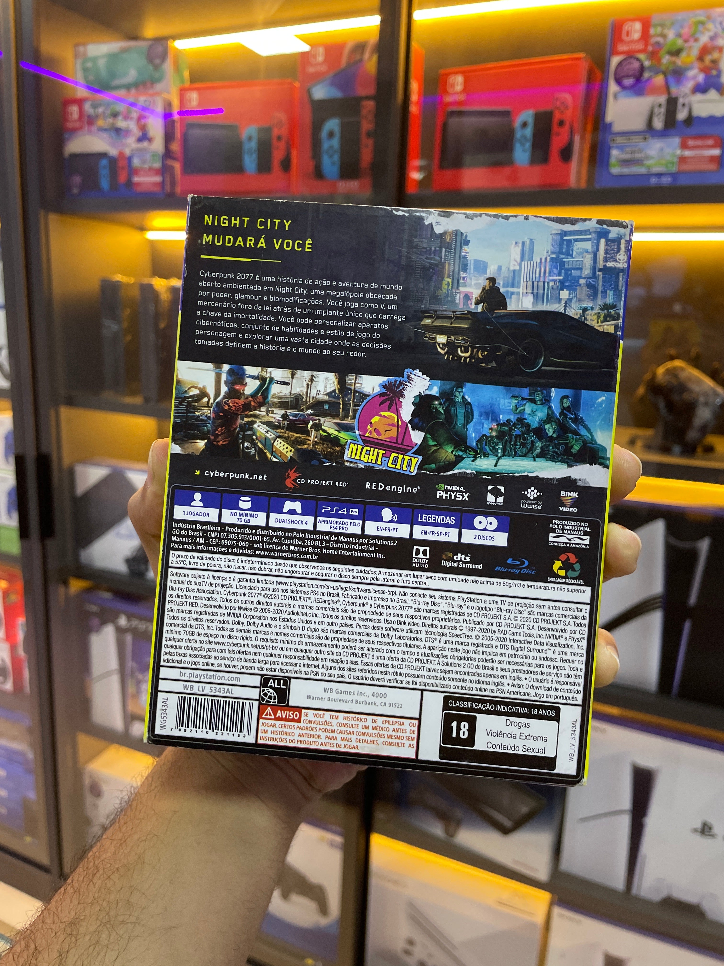 Cyberpunk 2077 Ps4 (Seminovo) (Jogo Mídia Física)
