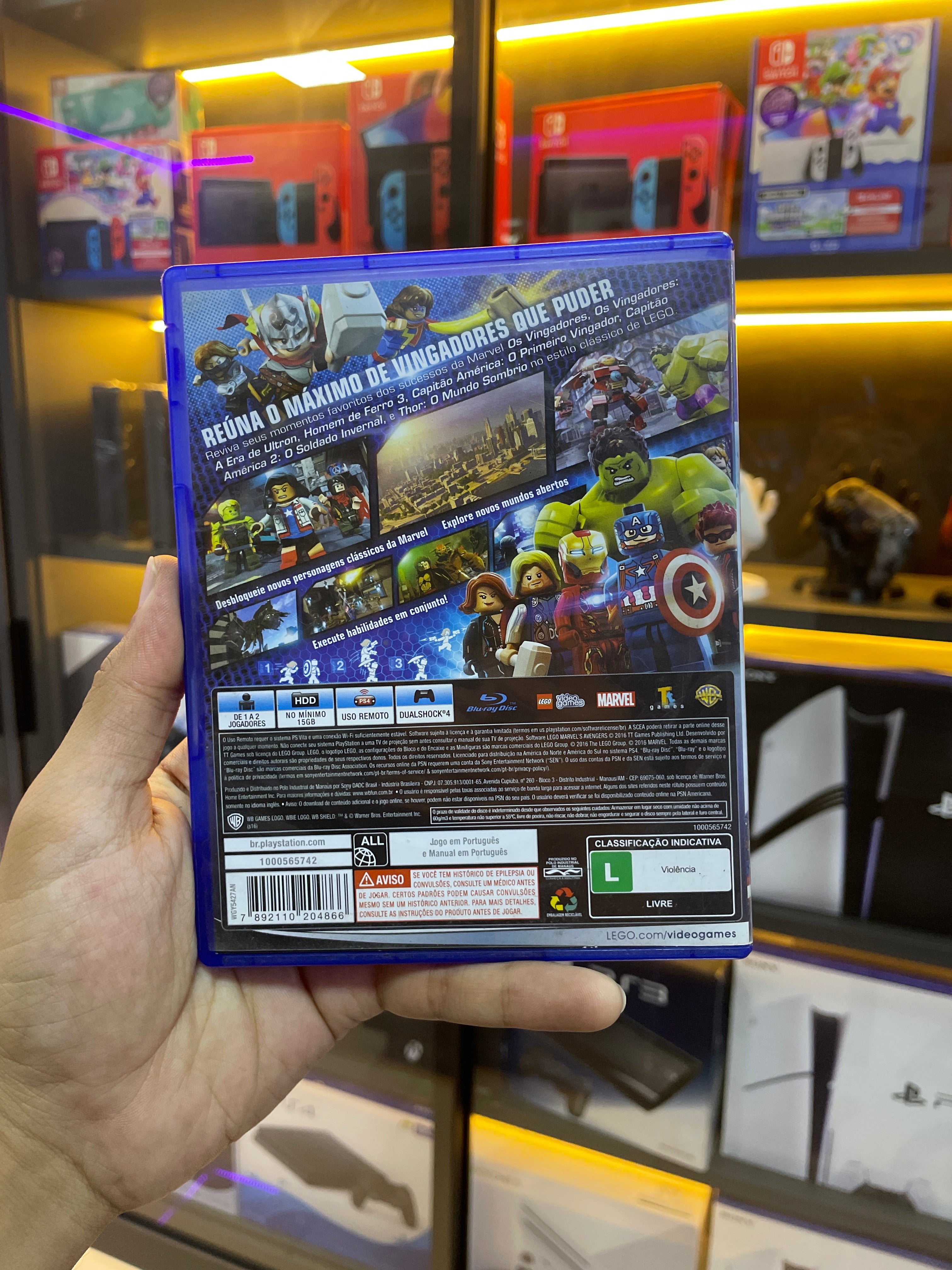 LEGO MARVEL AVENGERS - PS4 (seminovo)