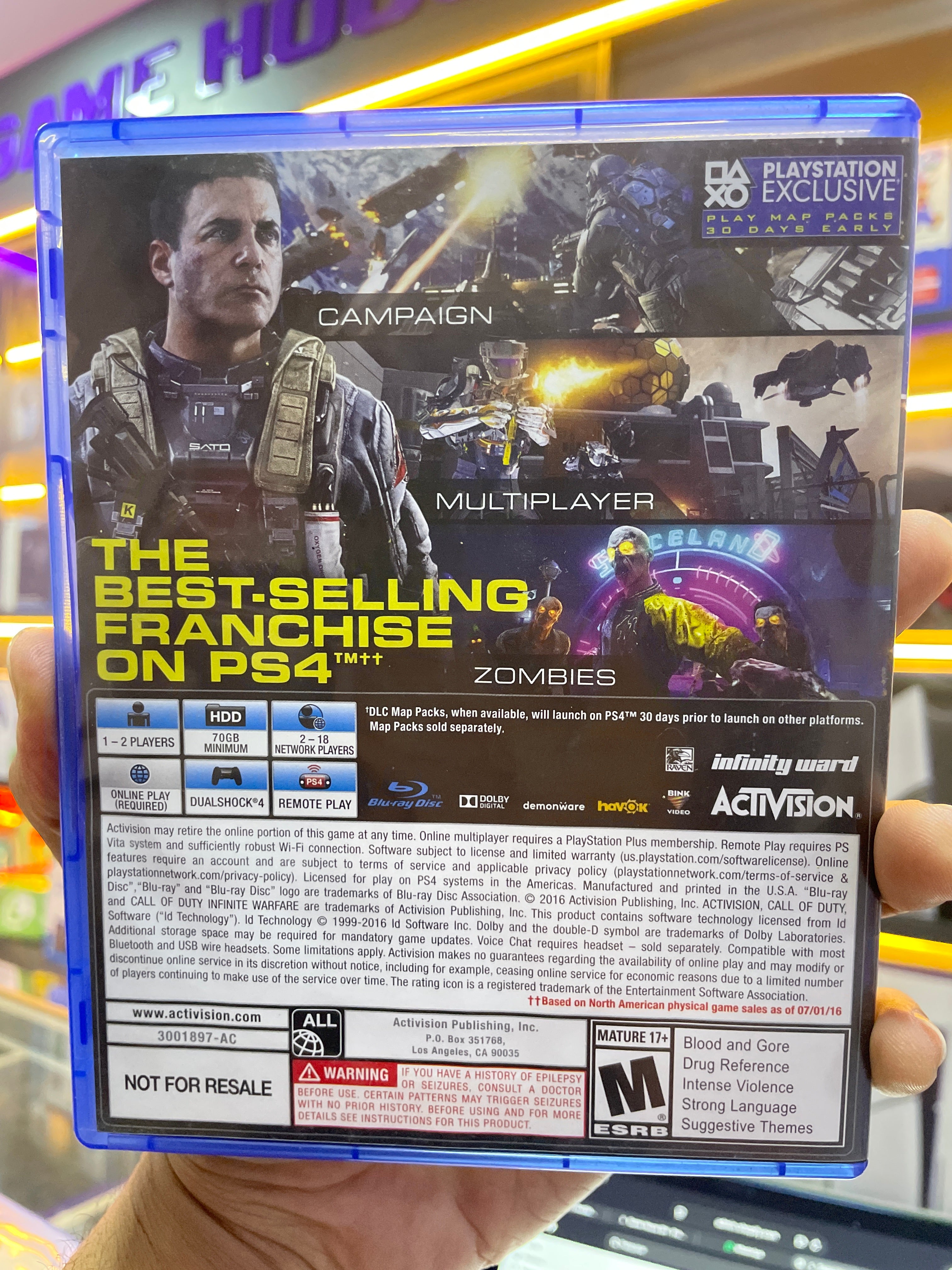CALL OF DUTY INFINITE WARFARE - PS4 (Seminovo)