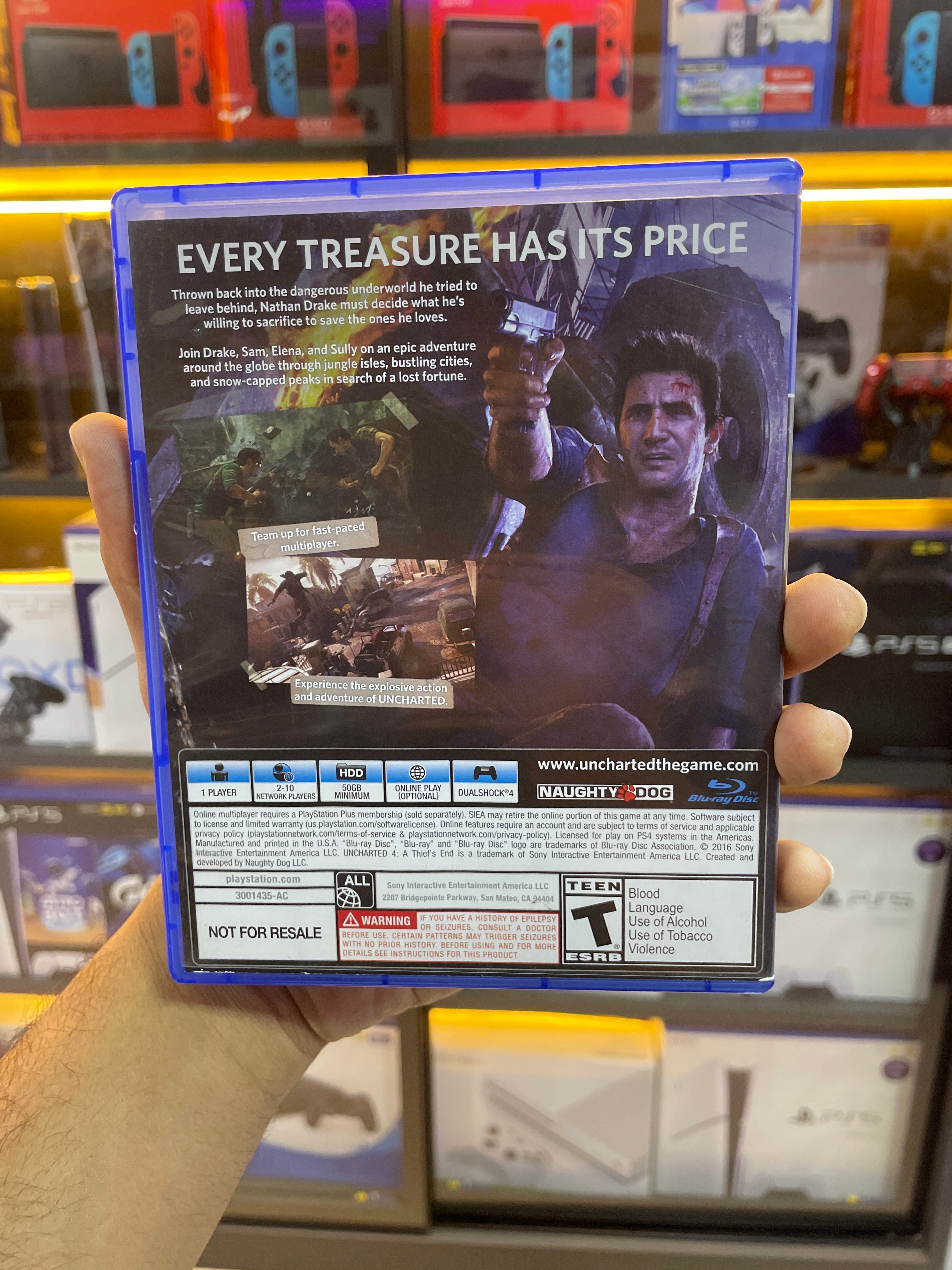 Uncharted 4 A Thiefs End Ps4 (Jogo Mídia Física) (Seminovo)