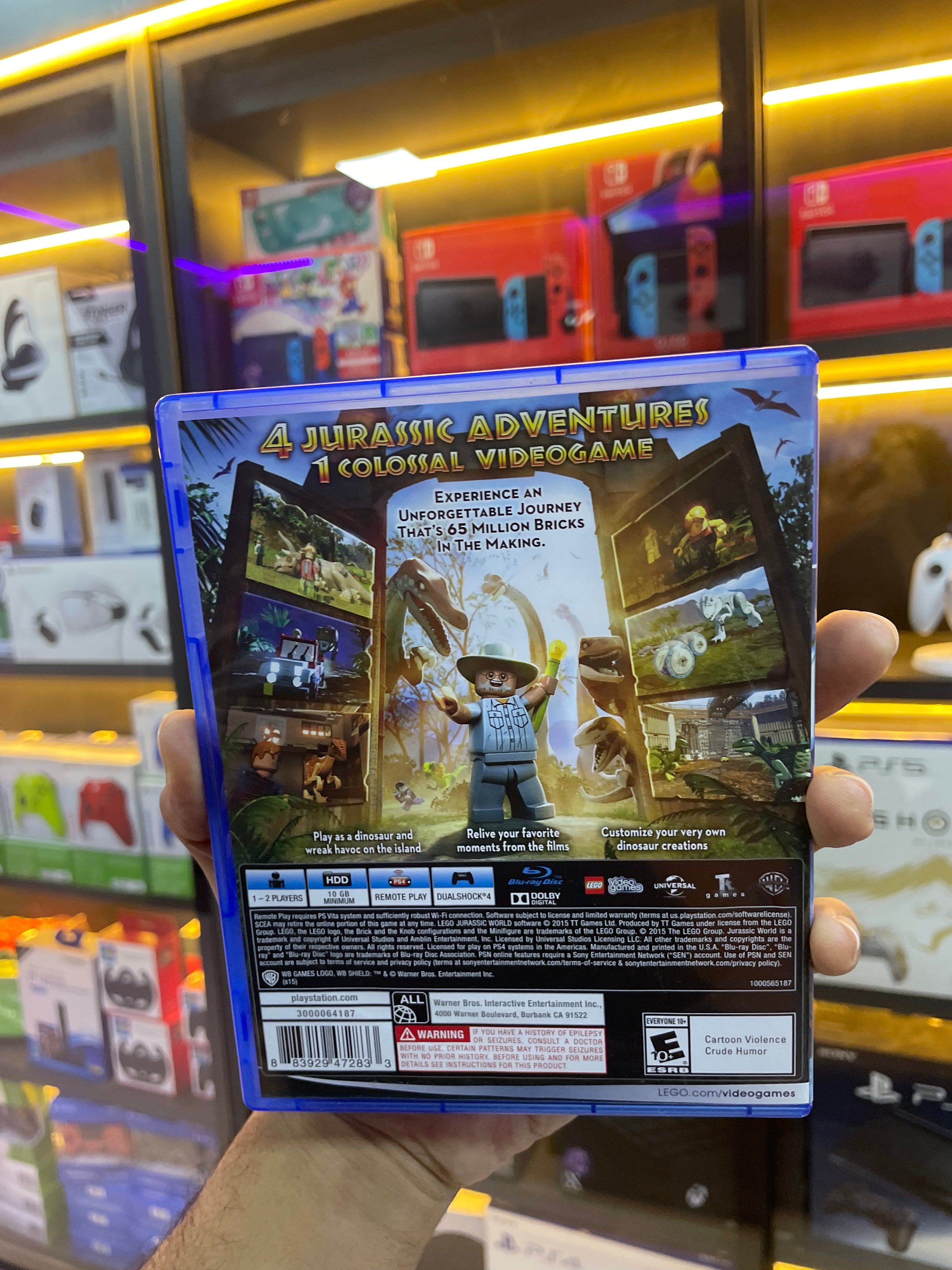 LEGO JURASSIC WORLD – PS4 (Seminovo)