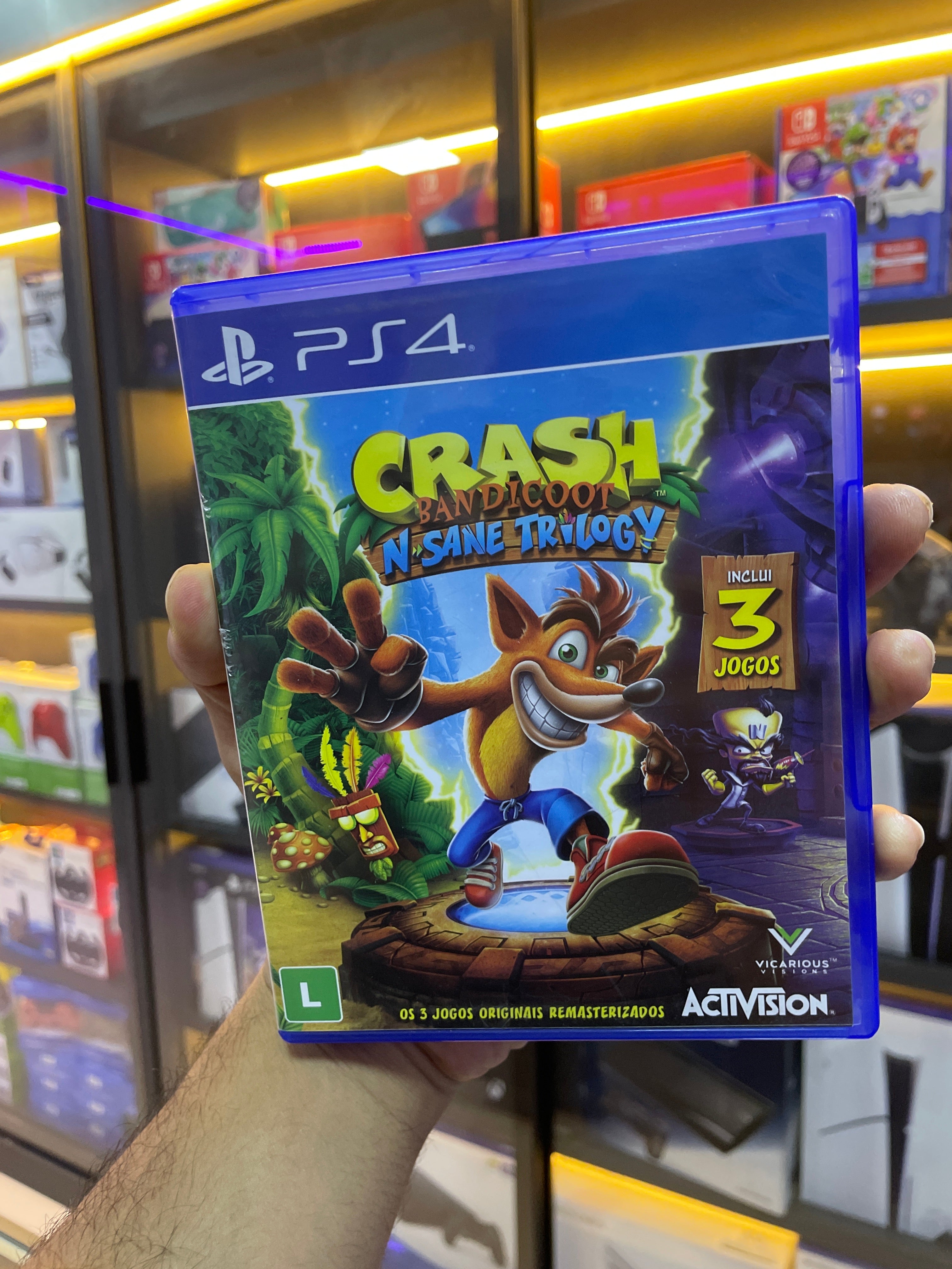 Crash Bandicoot Nsane Trilogy Ps4 (Jogo Mídia Física) (Seminovo)