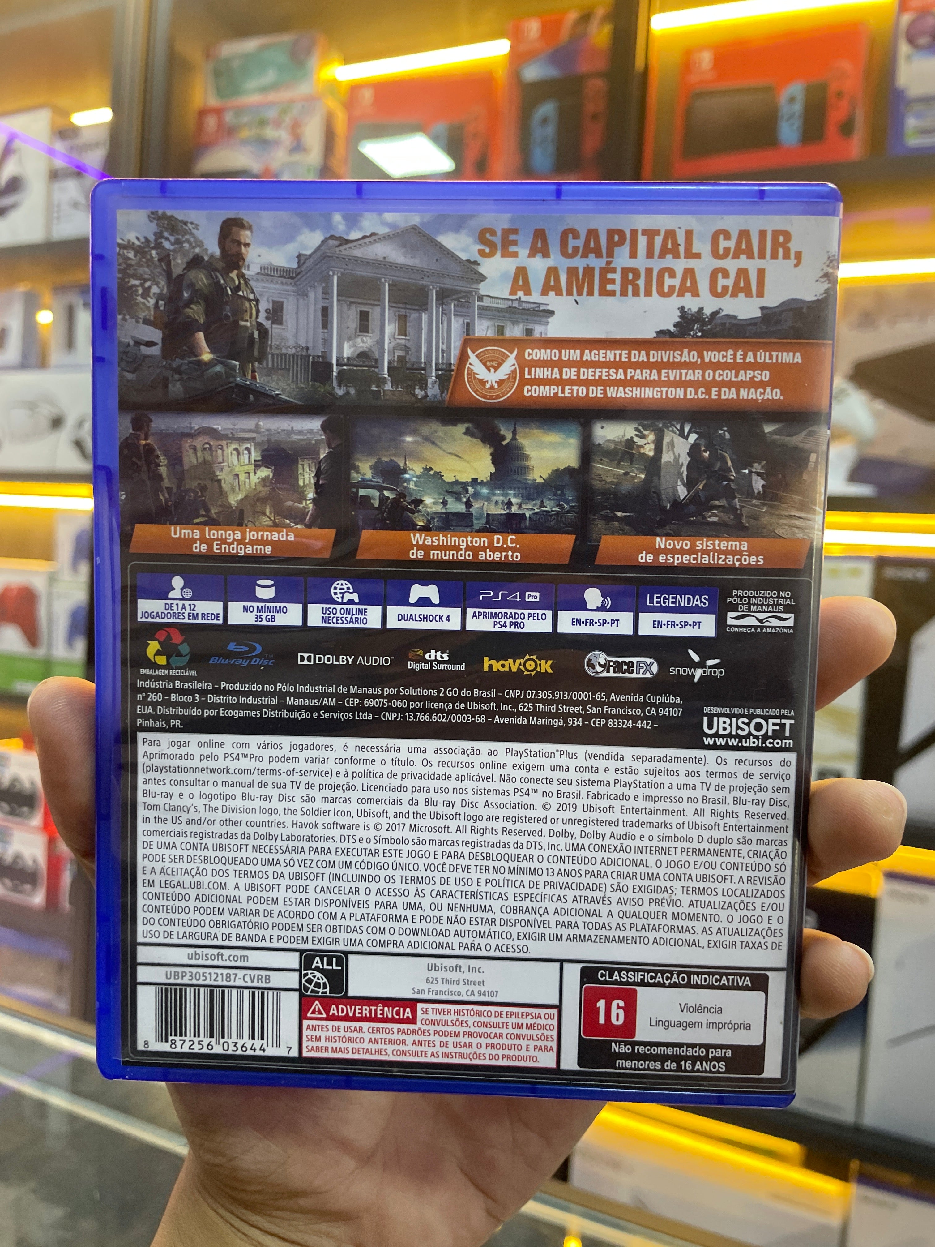 Jogo Tom Clancy's The Division 2 - PS4 Mídia física (seminovo)