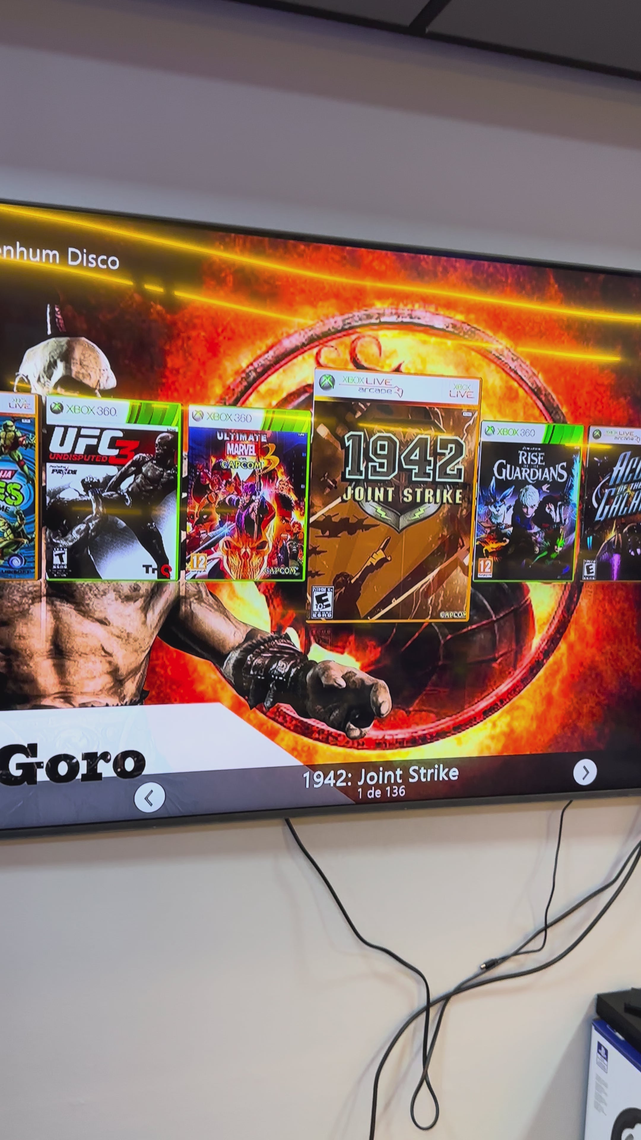 Xbox 360 desbloqueado + 1 controle + HD com 136 jogos